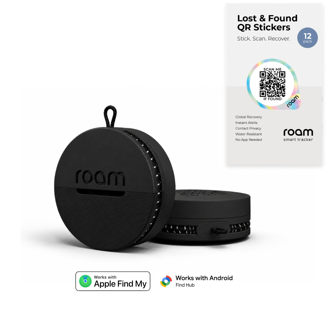 The Starter Bundle -  x2 Trackers + 12 Lost & Find QR stickers