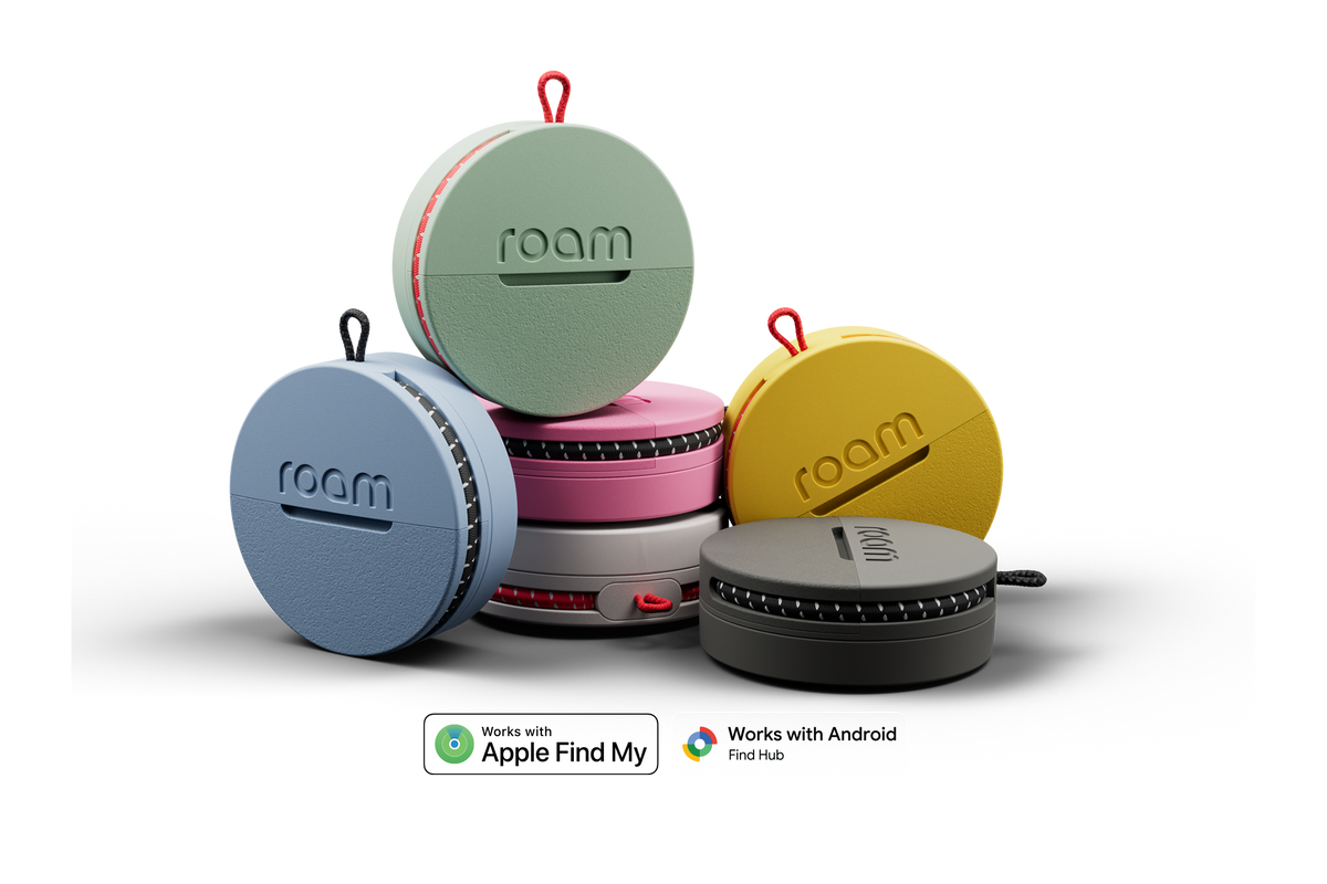 Roam smart tracker — no subscription, Apple and Android