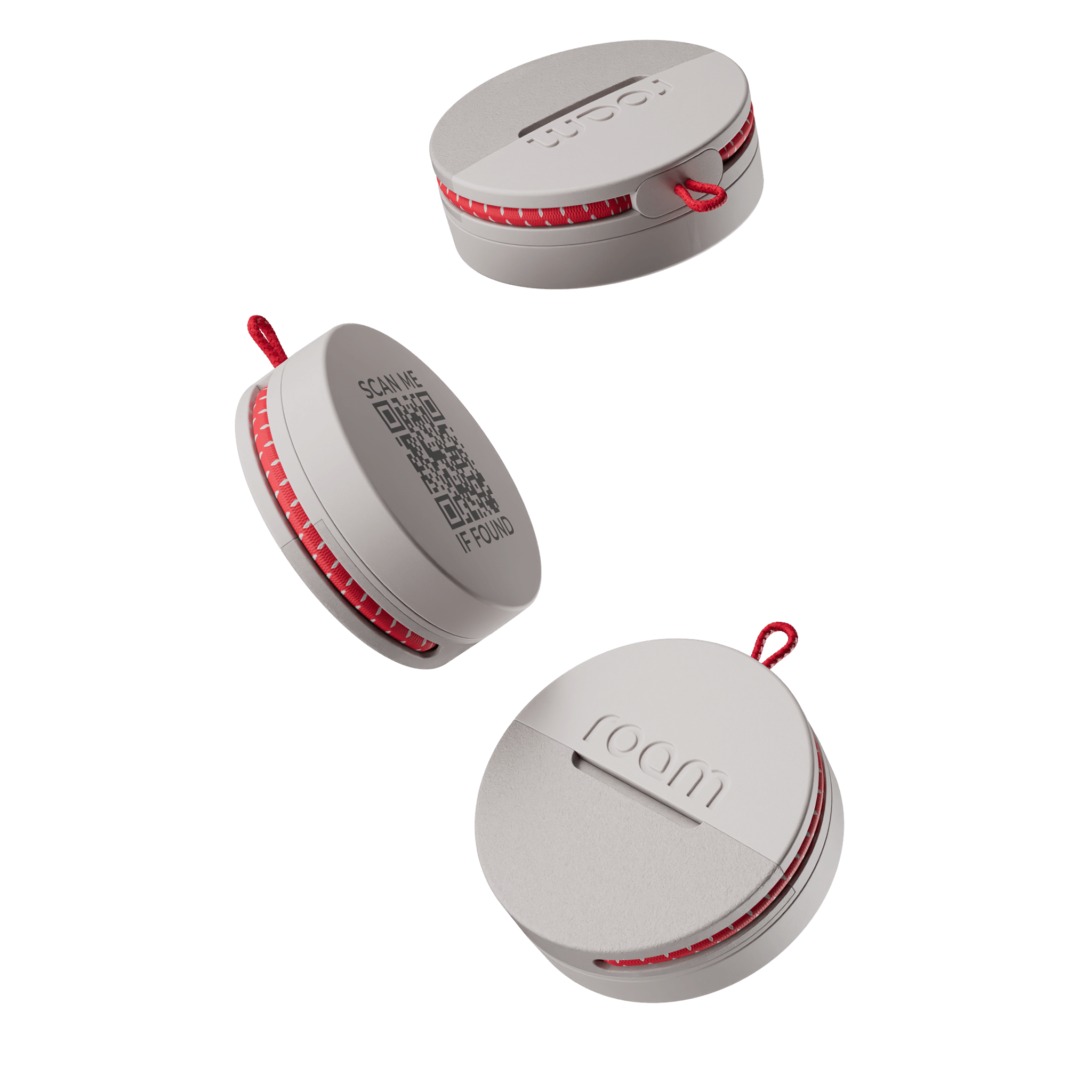 Roam Smart Tracker grey tag, modern design with free global tracking